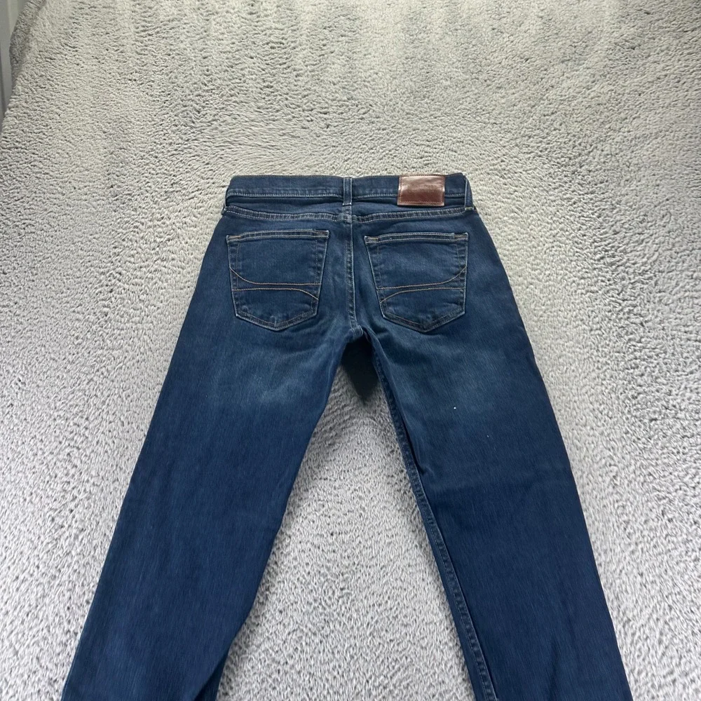 Hollister Epic Flex Jeans Mens‎ 29x30 Blue Denim Straight Slim Fit Faded Stretch